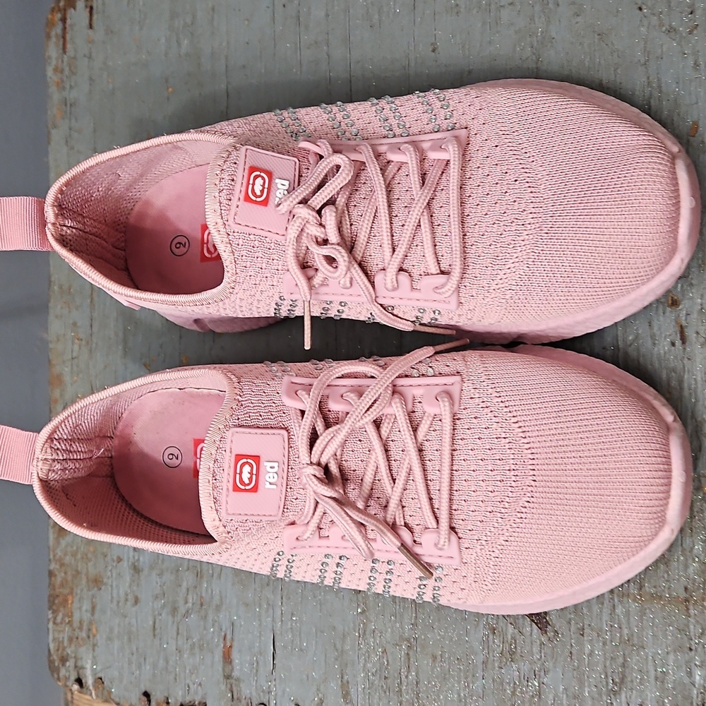 Ecko, Red Rhino,  pink rhinestone,  size 9, mesh, tennis shoes